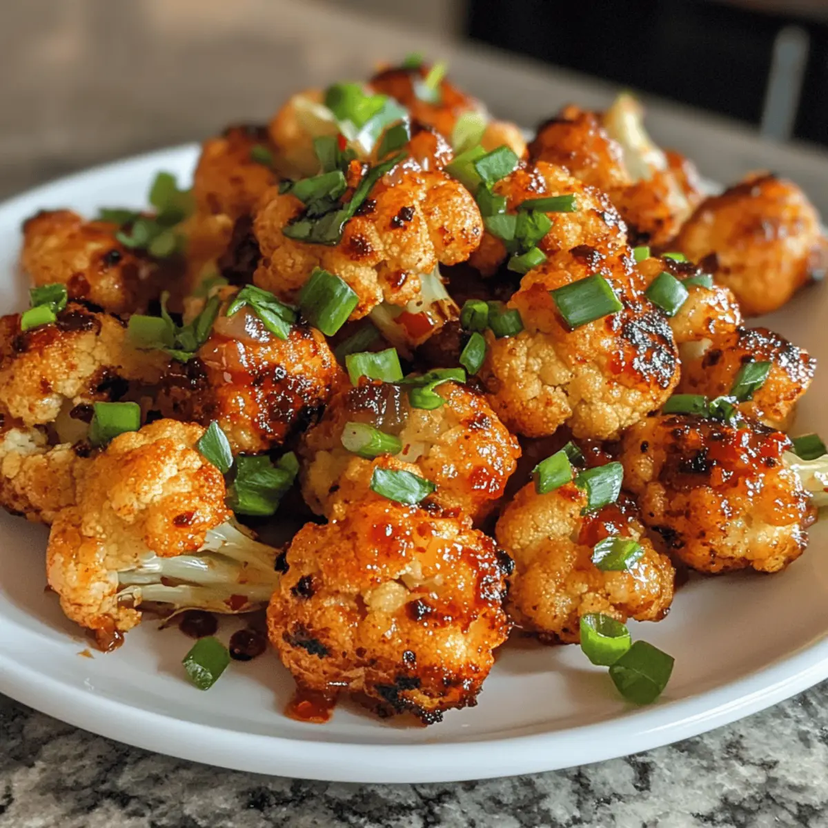 Sweet Chili Cauliflower Poppers