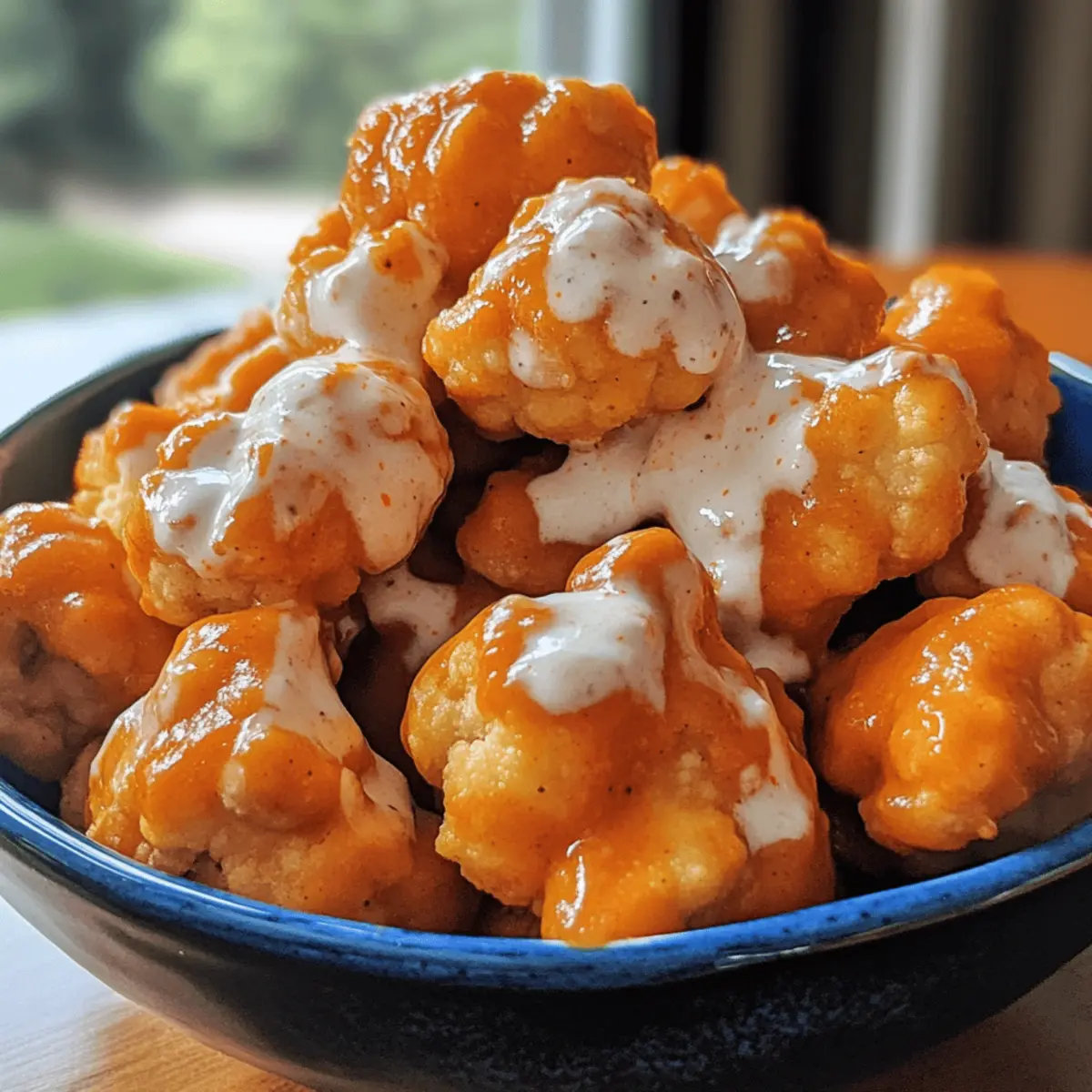 Creamy Buffalo Cauliflower Bites