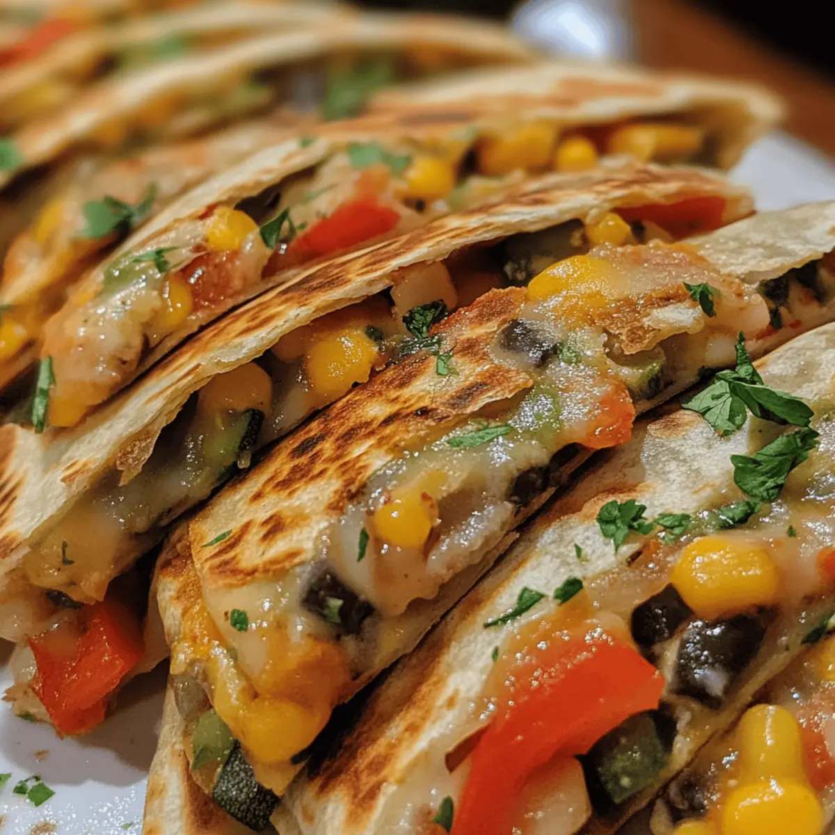 Cheesy Veggie Quesadilla Wraps