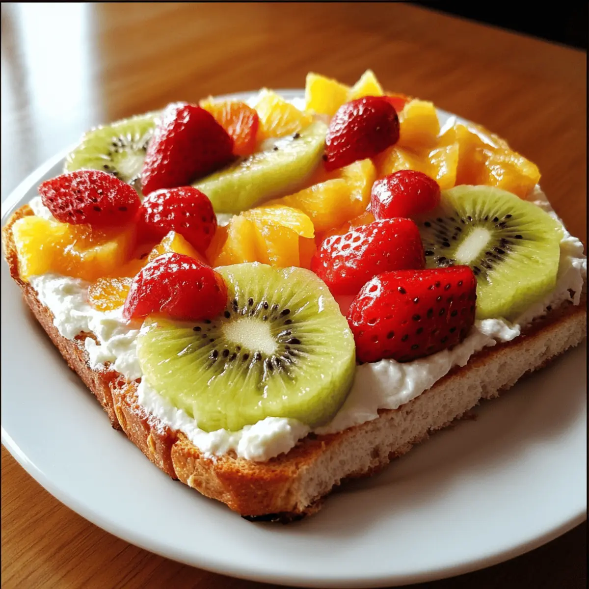 Cottage Cheese Fruit Toast
