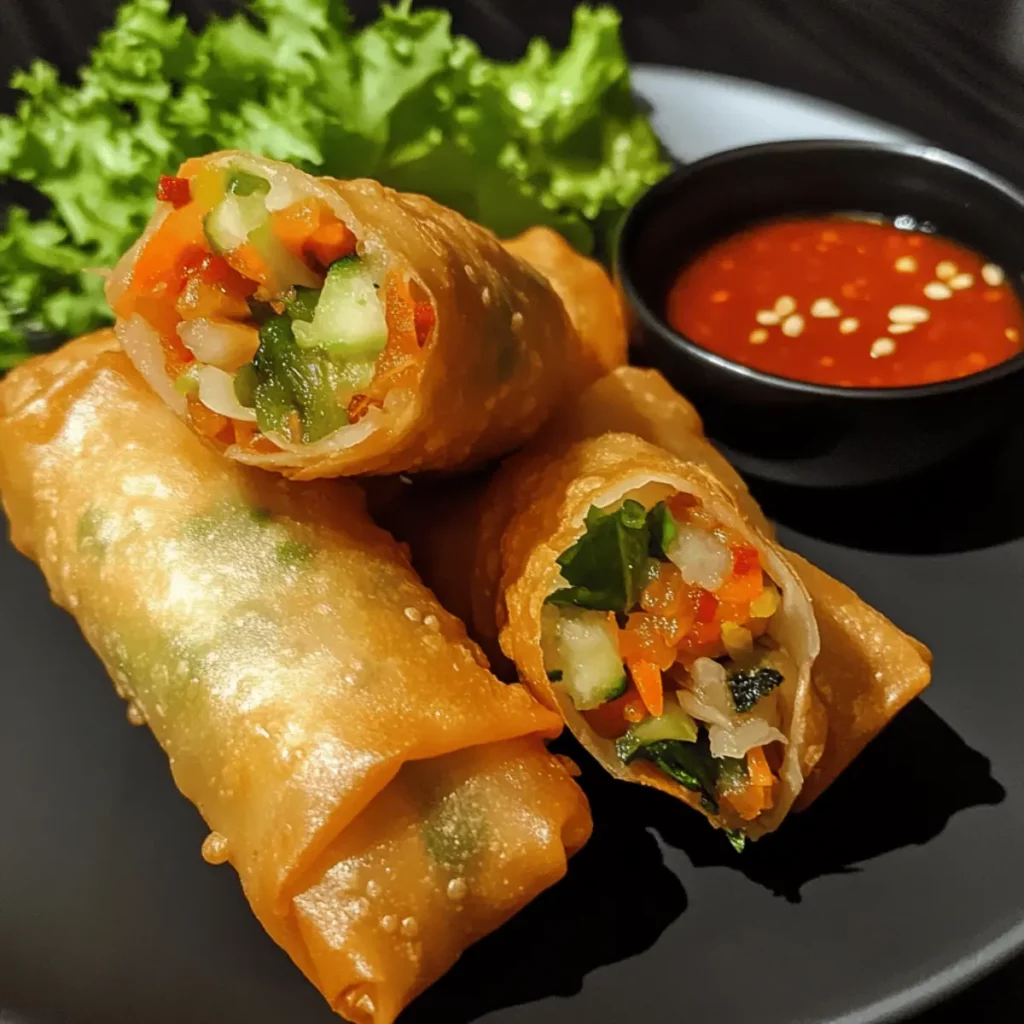 Crispy Veggie Spring Rolls