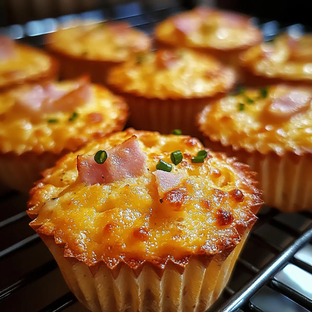 Ham and Cheese Mini Muffins