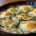 Cheesy Zucchini Egg Skillet