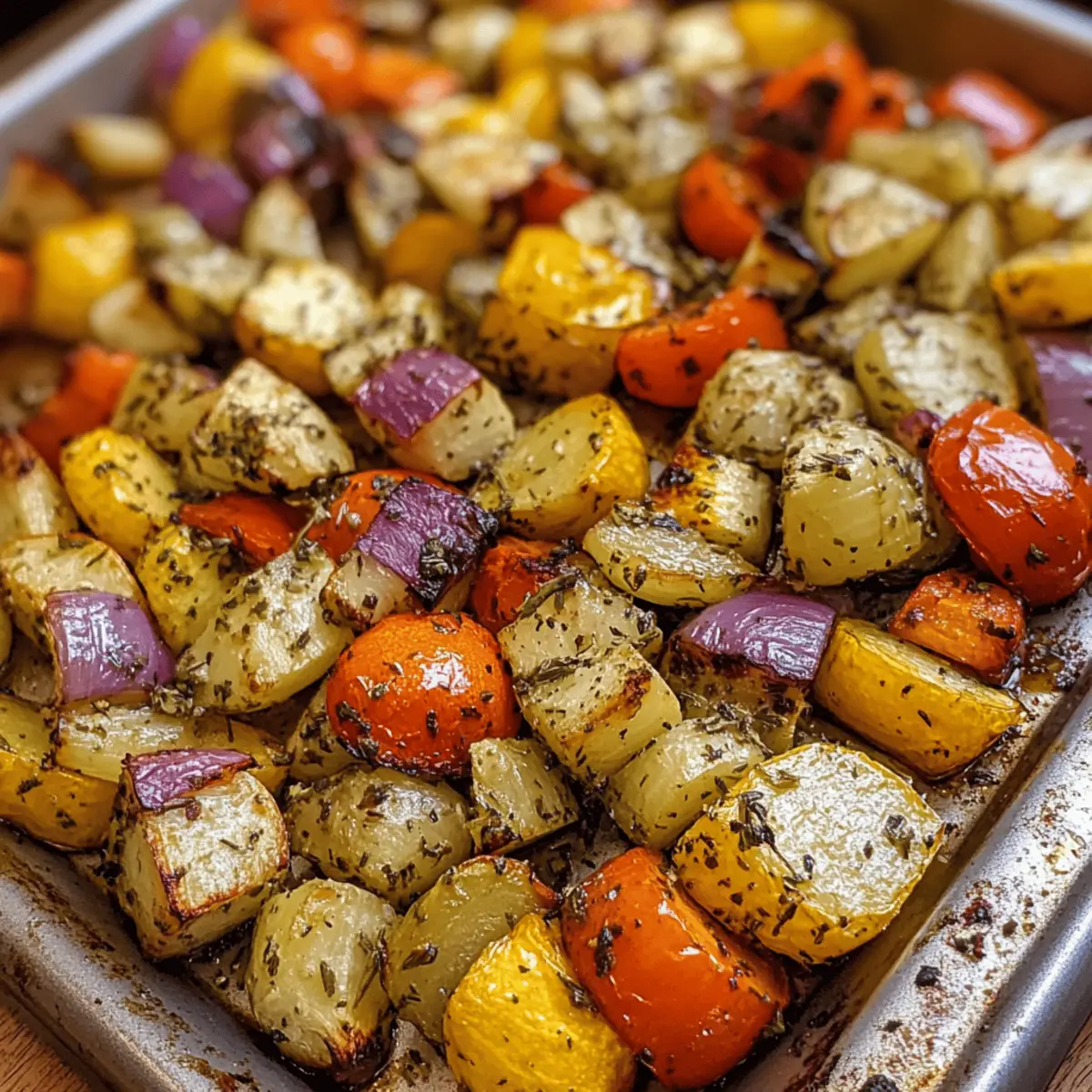 Garlic Herb Roasted Veggies