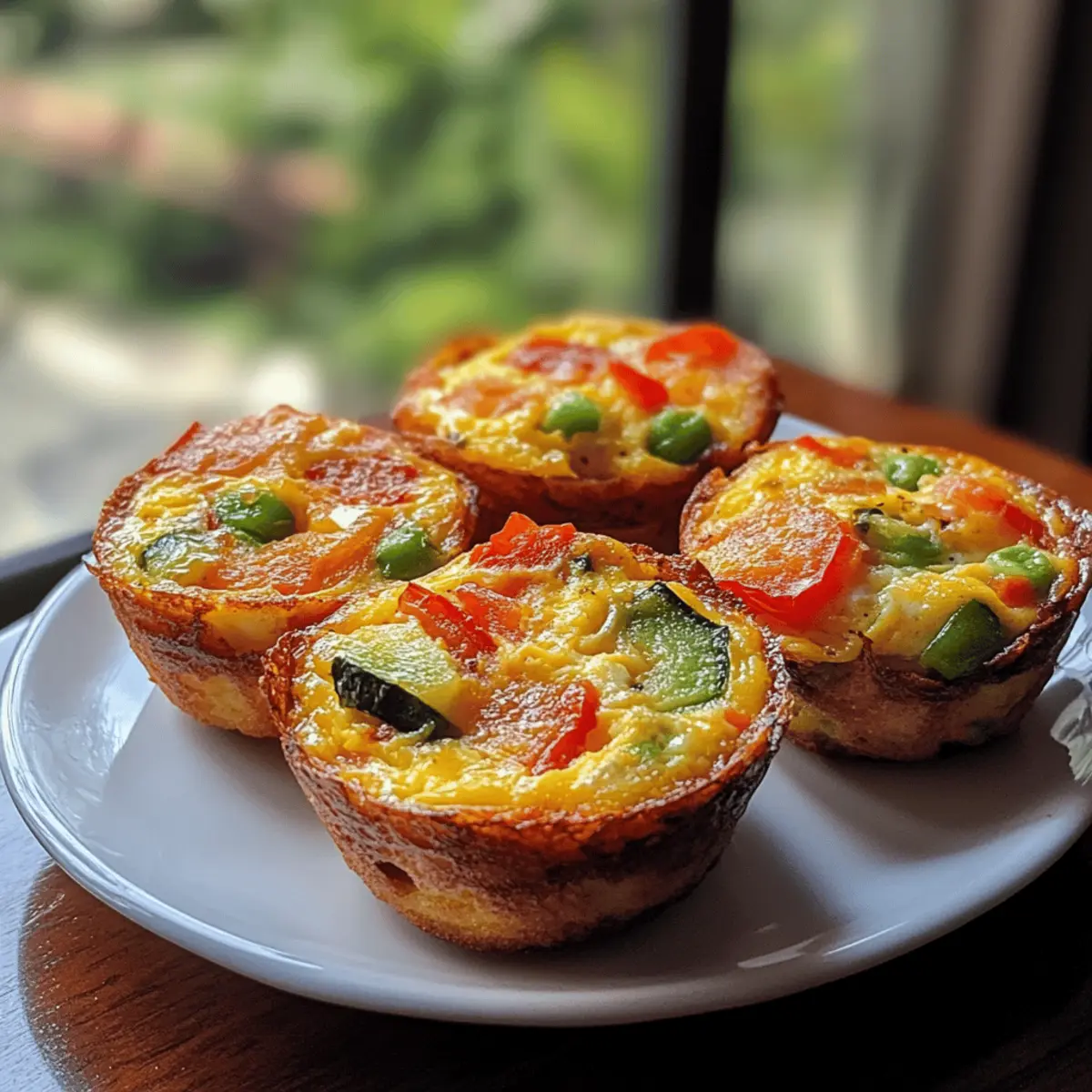 Ham Pepper Veggie Egg Muffins