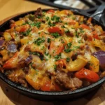 Beef and Veggie Skillet Bake