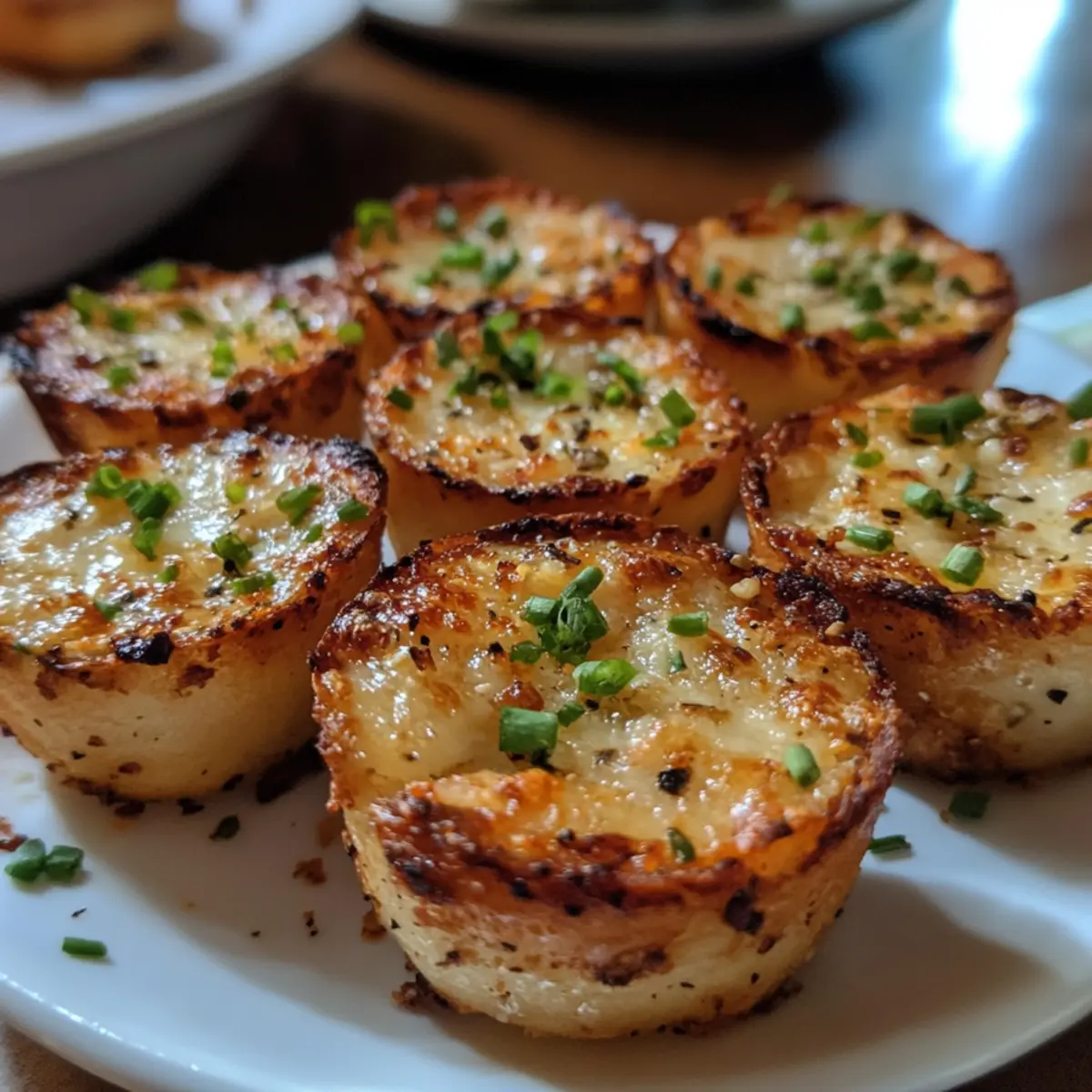 Crispy Garlic Veggie Cups