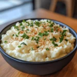 Garlic Parmesan Mashed Cauliflower
