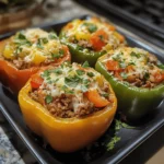 Beef and Veggie Stuffed Peppers
