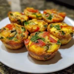 Cheesy Veggie Egg Muffins