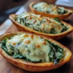 Creamy Spinach Mini Boats