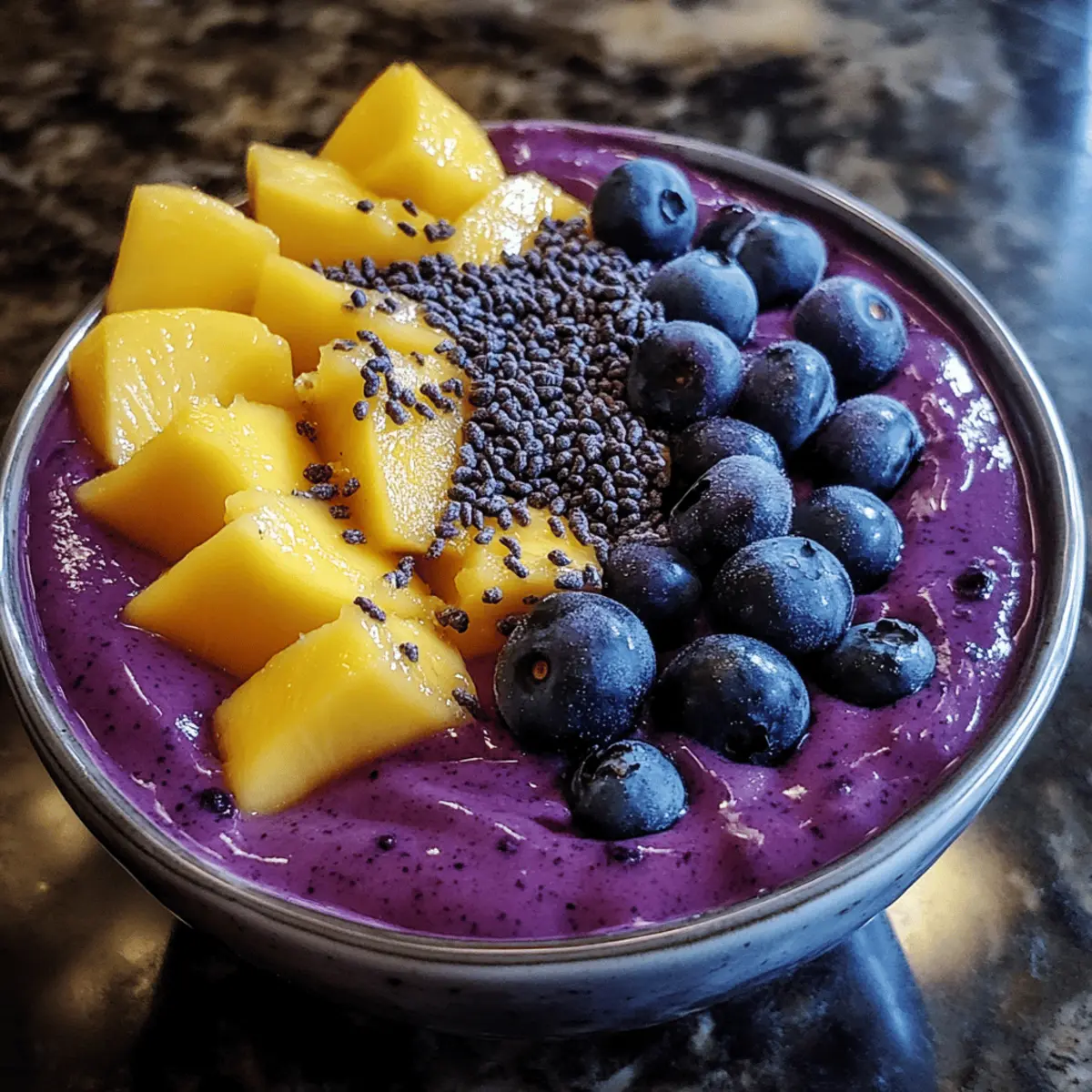 Mango Blueberry Smoothie Bowl