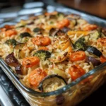 Creamy Veggie Orzo Bake