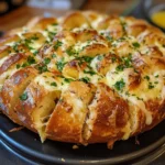 Festive Cheesy Garlic Pull-Apart Bread