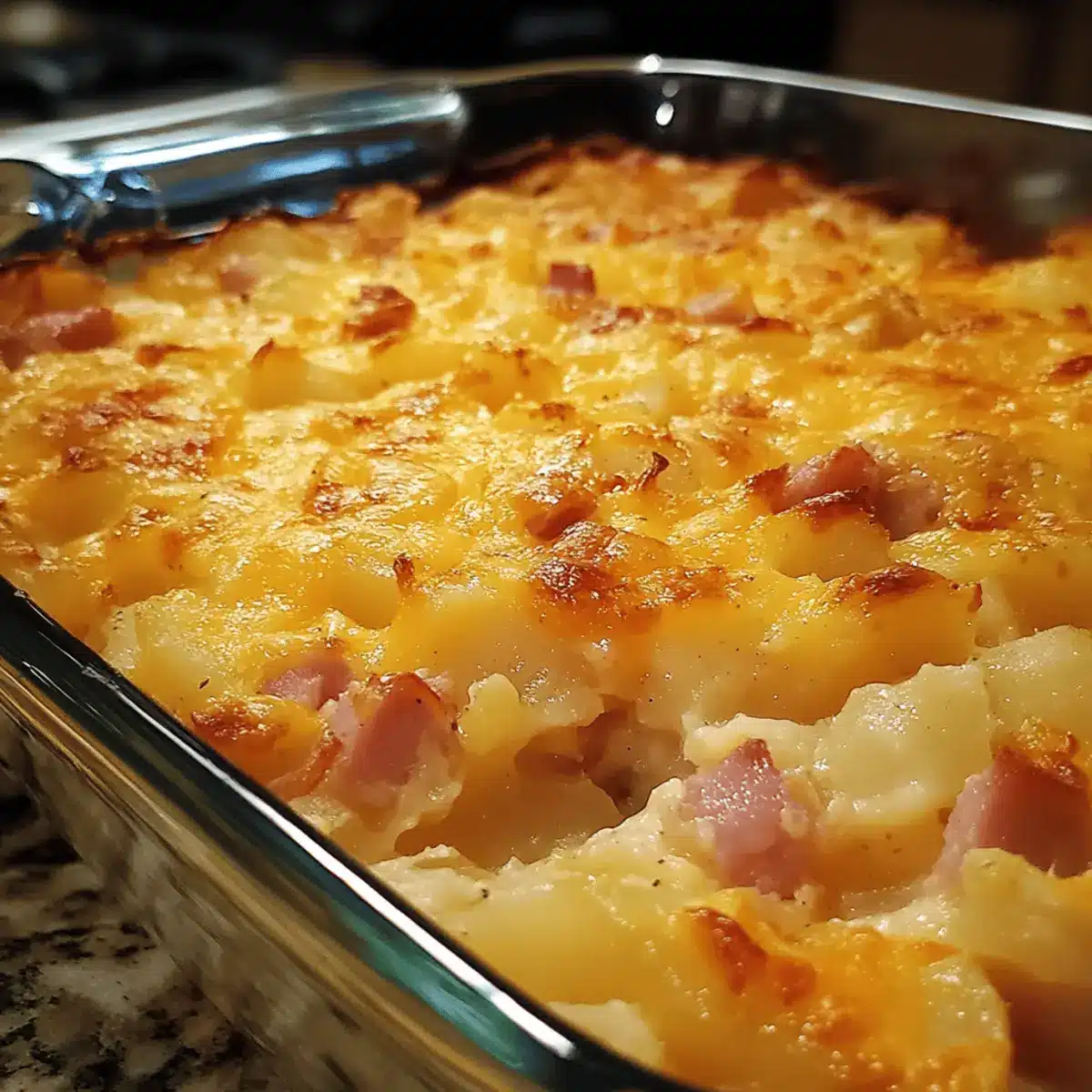 Cheesy Ham Potato Casserole