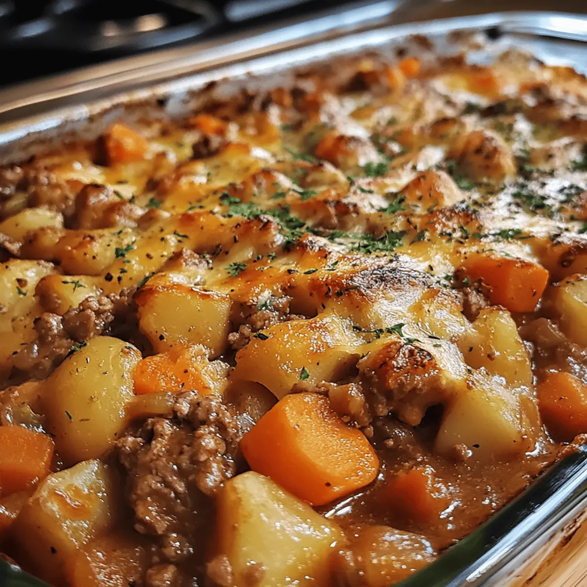 Beef and Veggie Shepherd Casserole