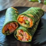 Ham Spinach Veggie Wraps