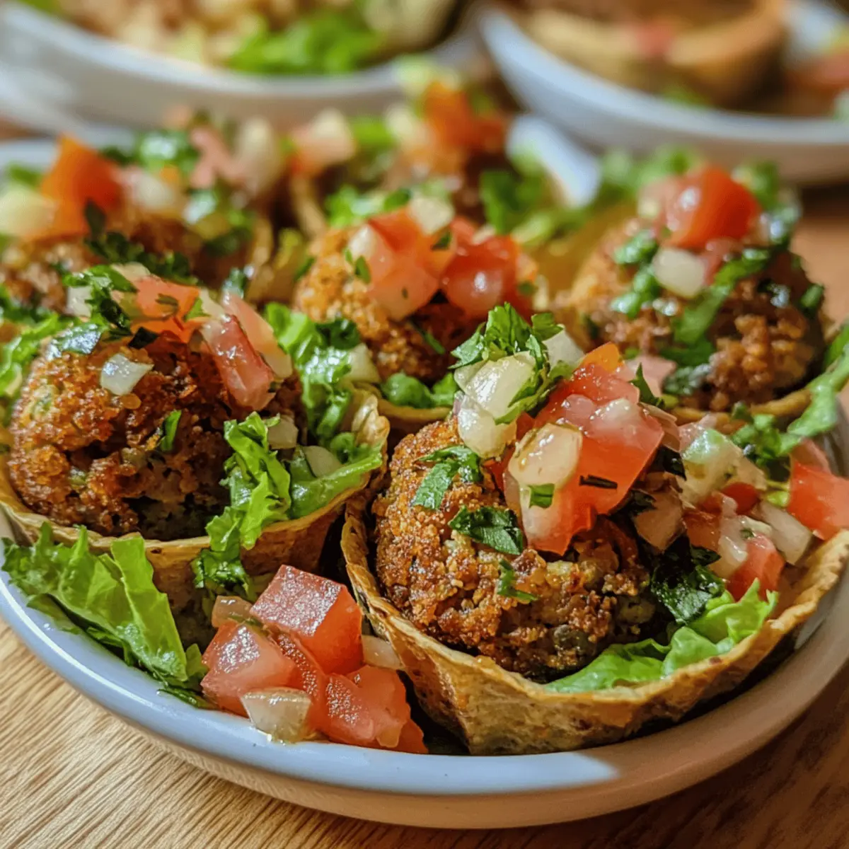 Mini Falafel Salad Cups
