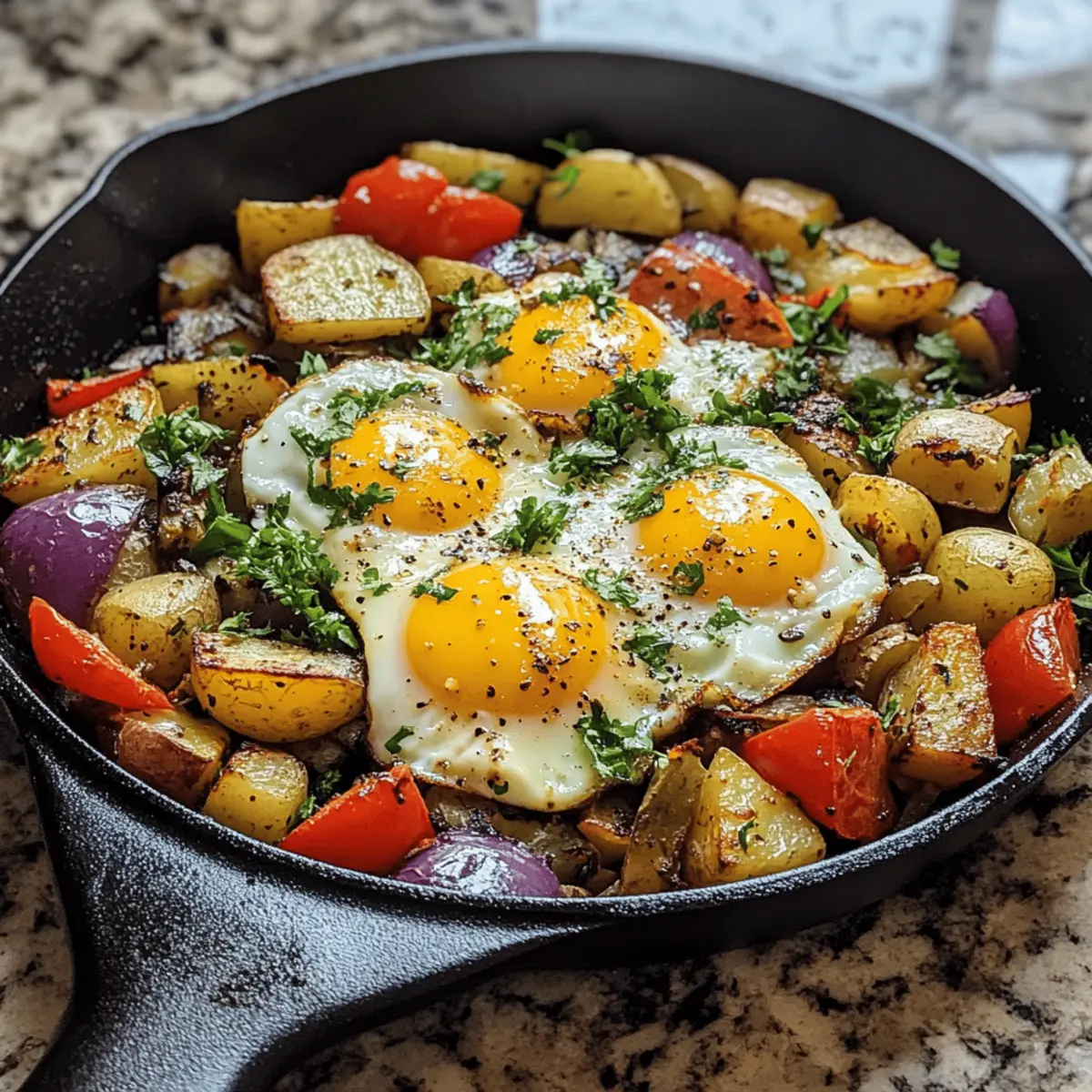 Veggie Egg Potato Skillet