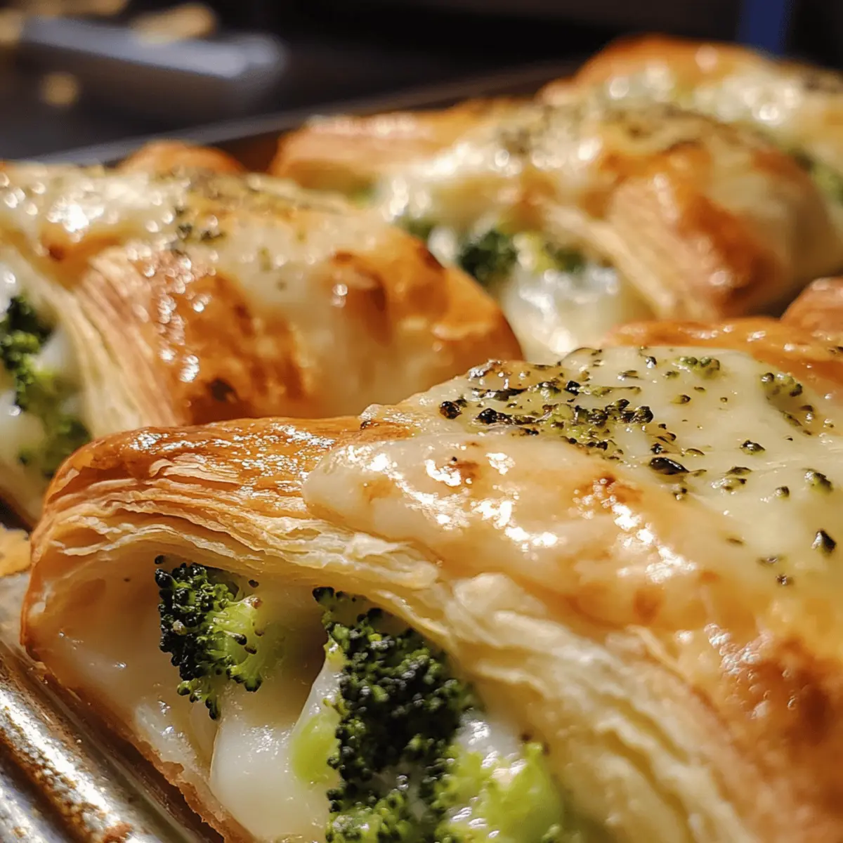 Cheesy Broccoli Puff Pastry