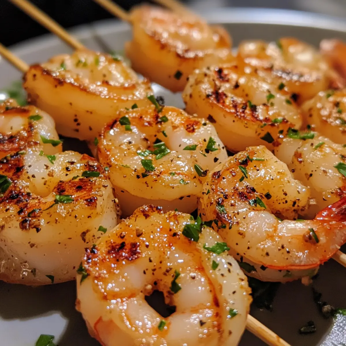 Garlic Butter Shrimp Skewers