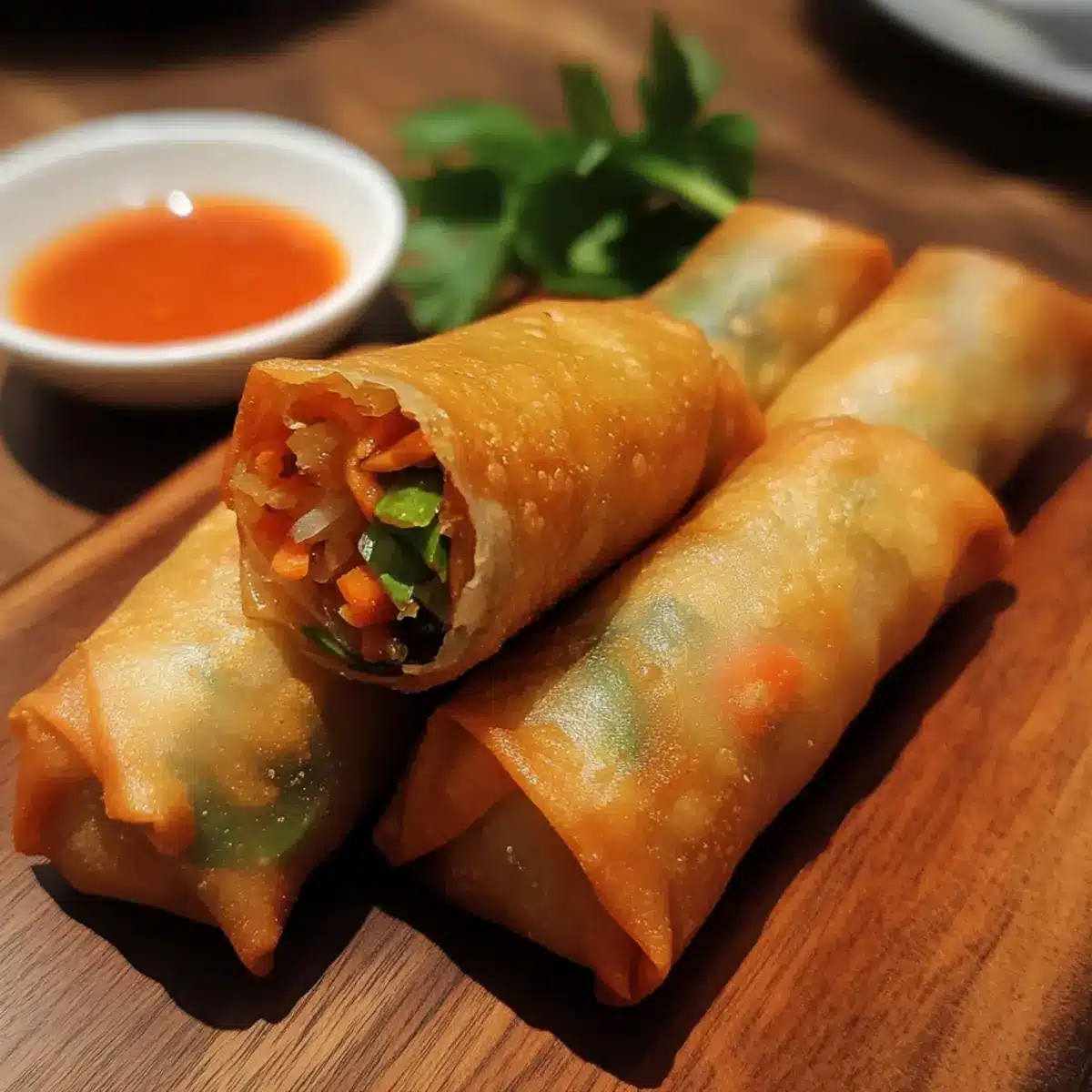 Crispy Veggie Spring Rolls