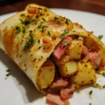 Crispy Ham Potato Wrap