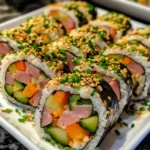 Crunchy Ham Veggie Rolls