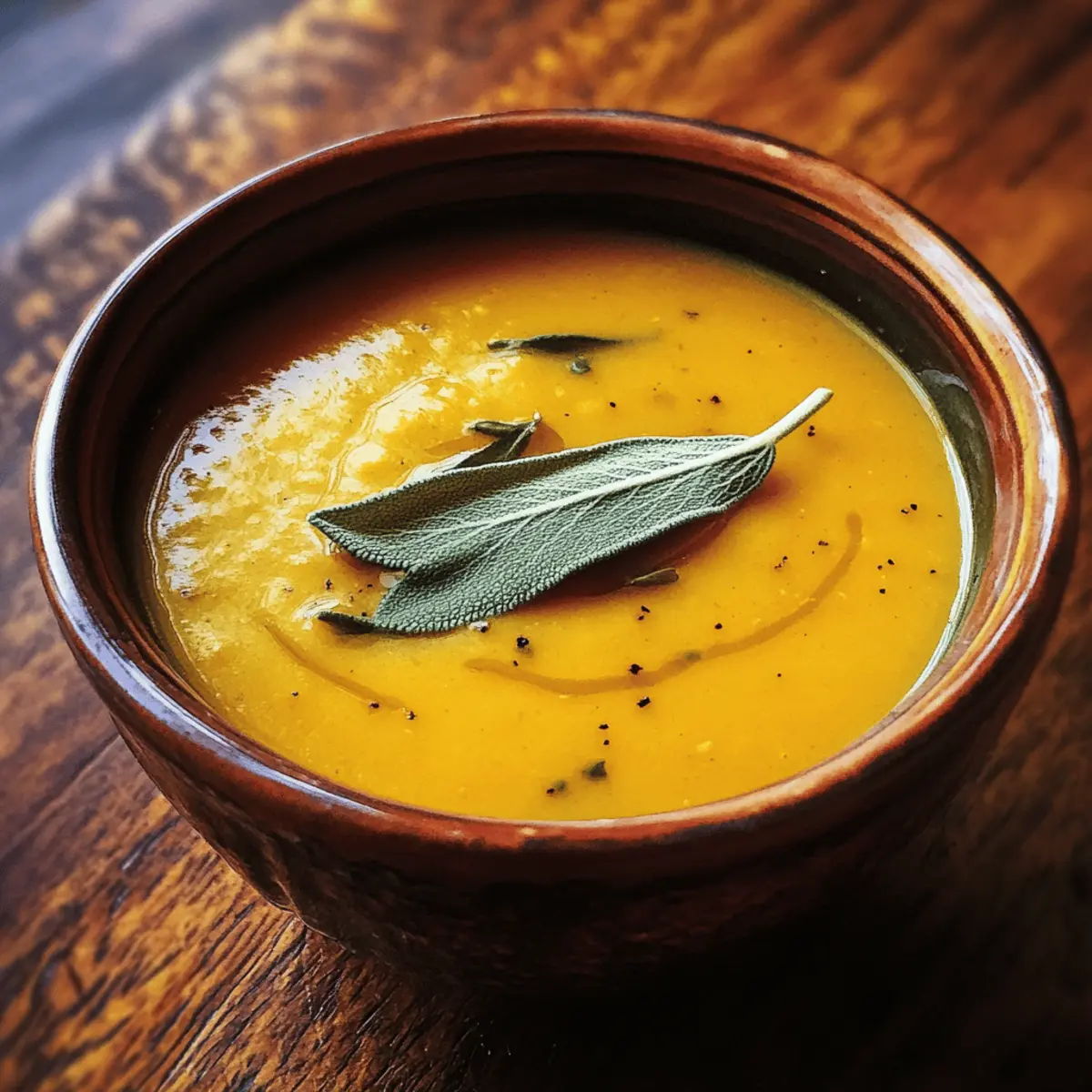 Harvest Pumpkin Soup with Sage
