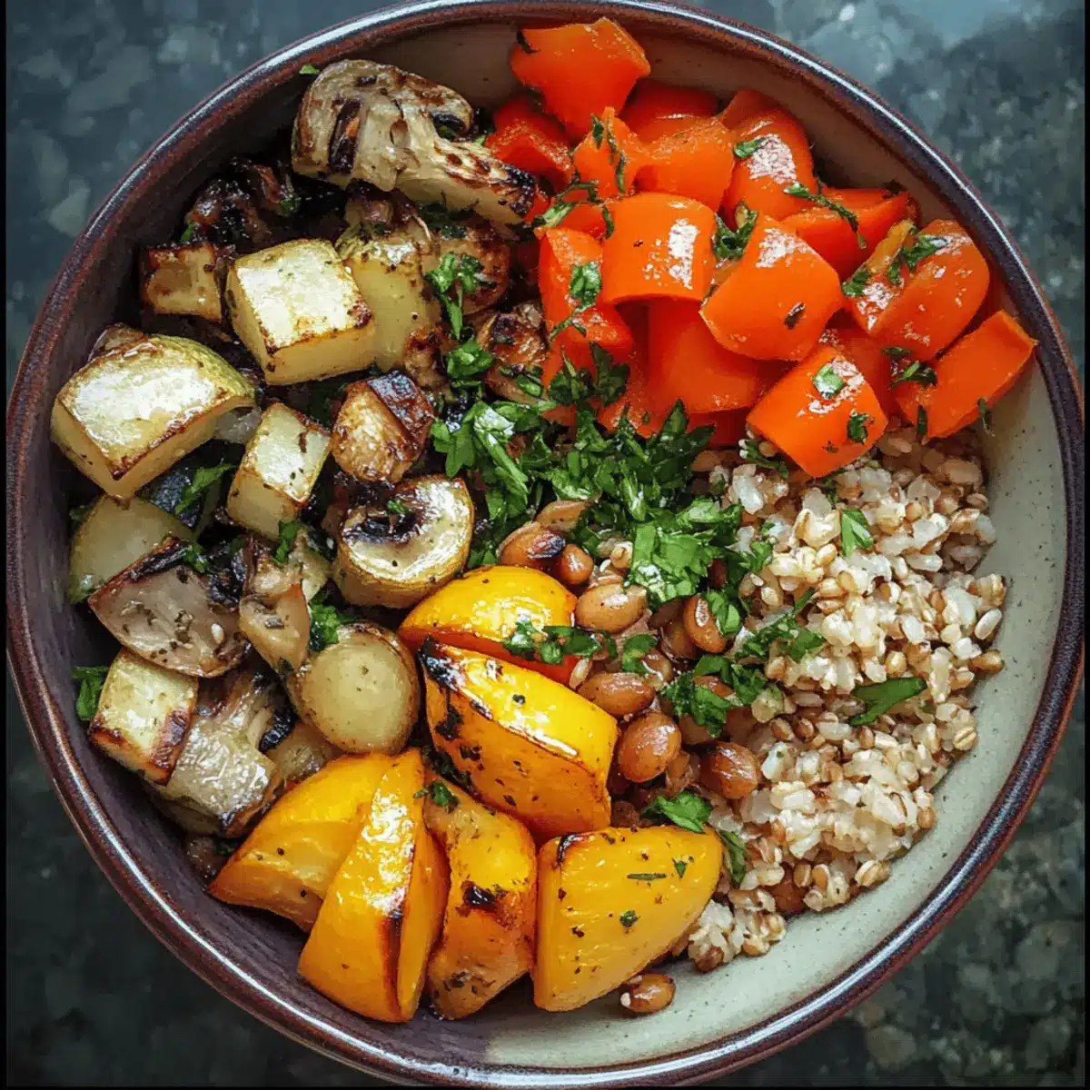 Roasted Vegetable Grain Bowl