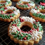 Festive Sugar Cookie Wreaths