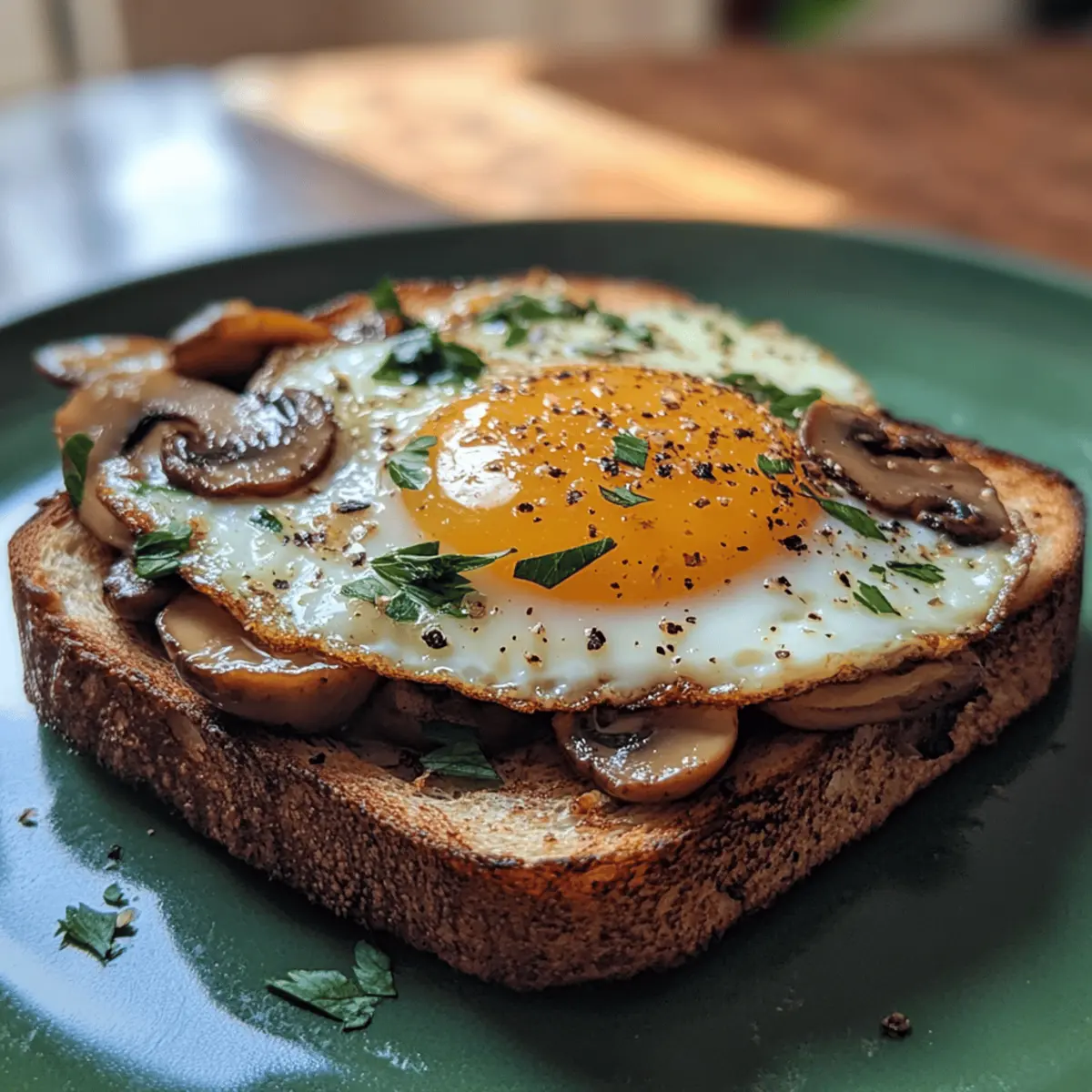 Savory Mushroom Egg Toast