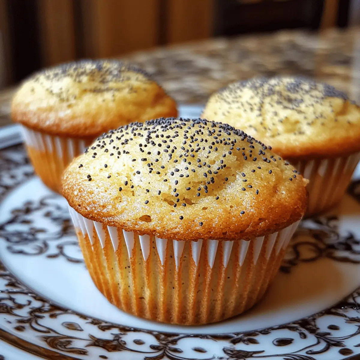 Vegan Lemon Poppy Seed Muffins