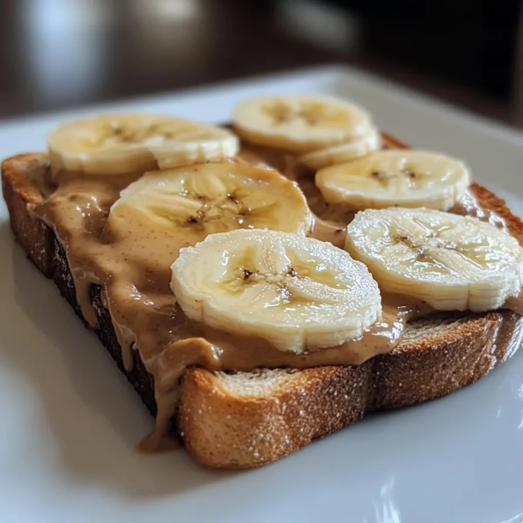 Quick Peanut Butter Banana Toast