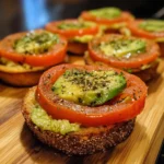 Avocado Tomato Toast Cups