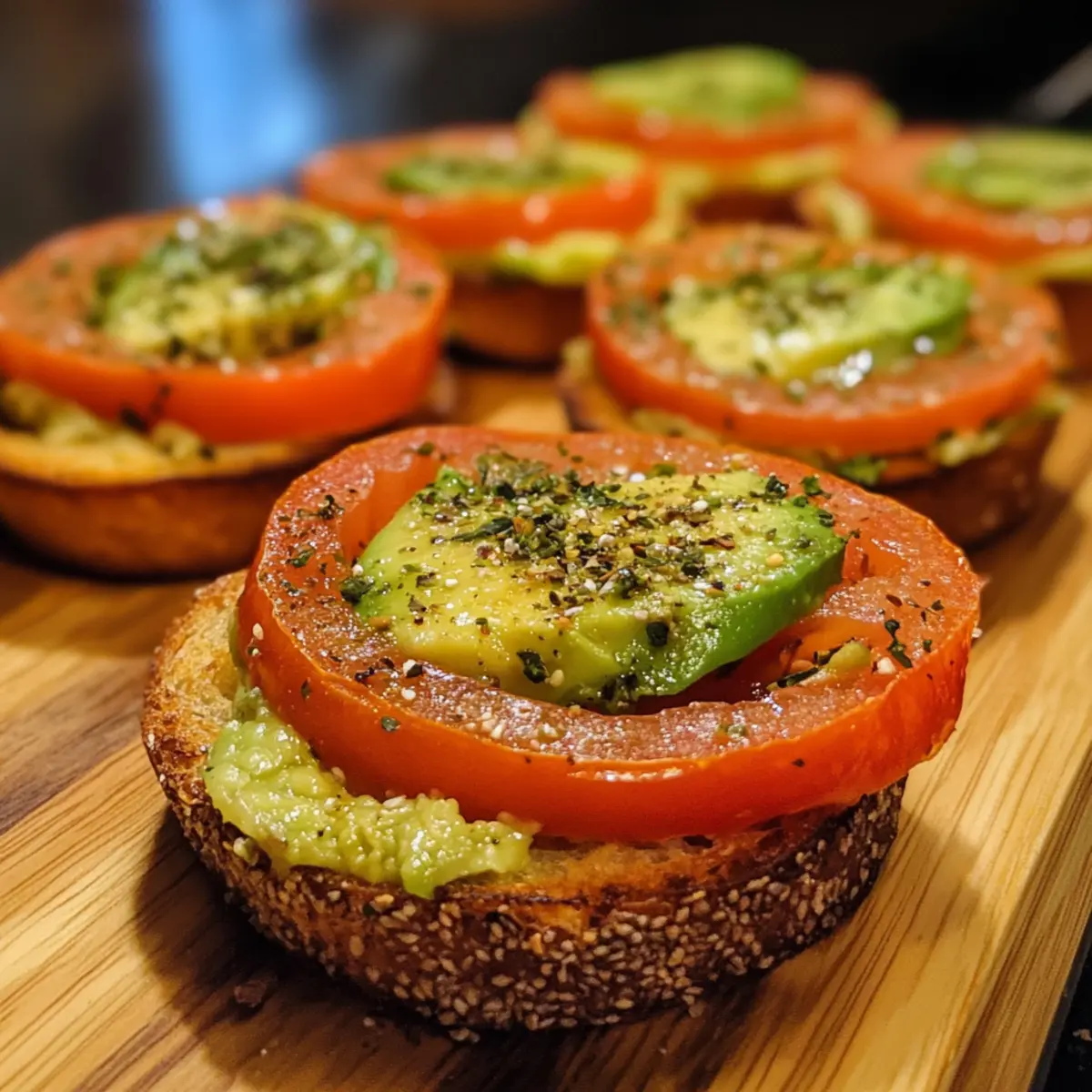 Avocado Tomato Toast Cups