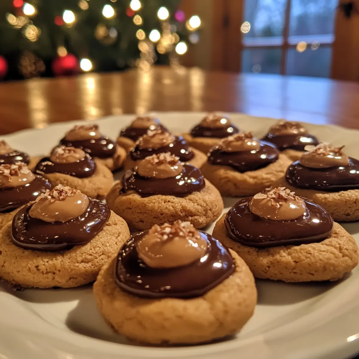 Easy Christmas Peanut Butter Blossoms
