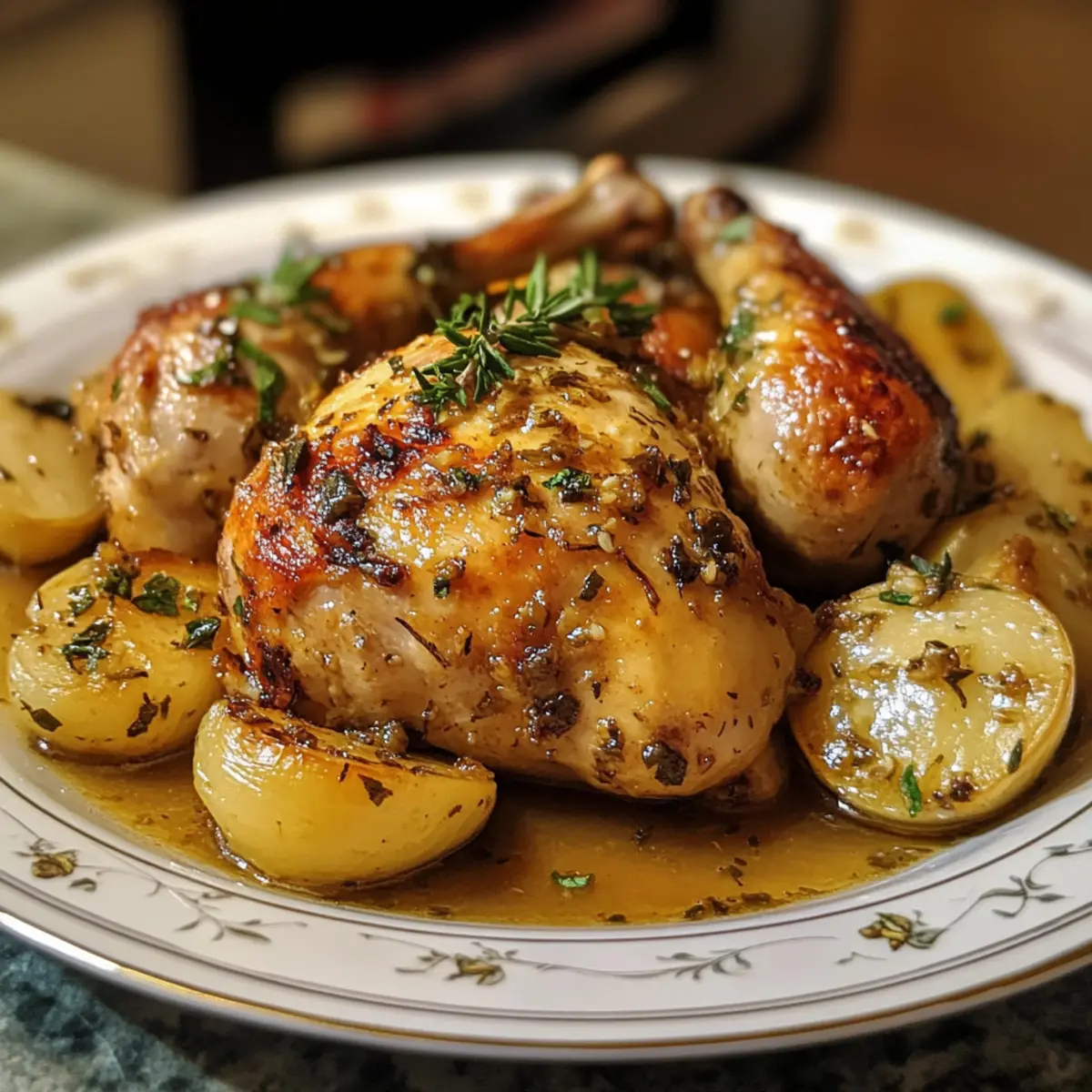 Easy Christmas Garlic Chicken