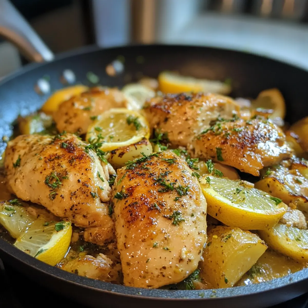 Herbed Lemon Chicken Skillet