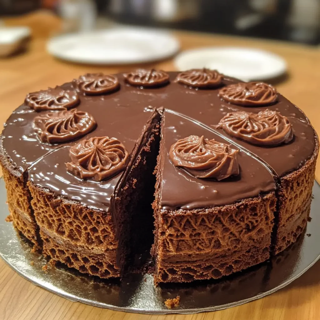 No Bake Chocolate Biscuit Cake