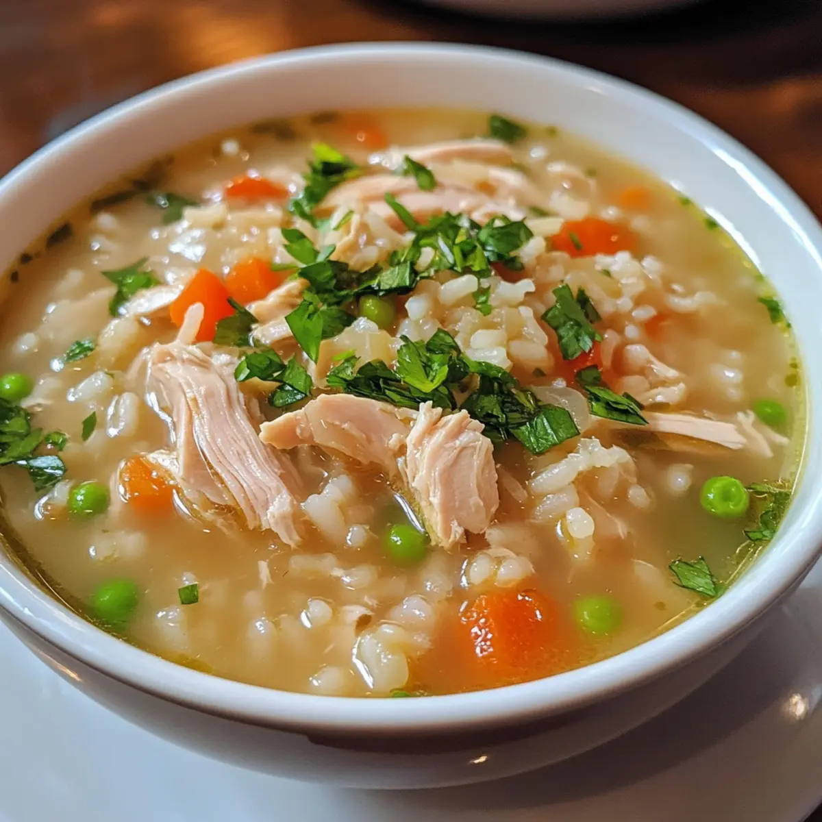 Hearty Chicken Rice Soup
