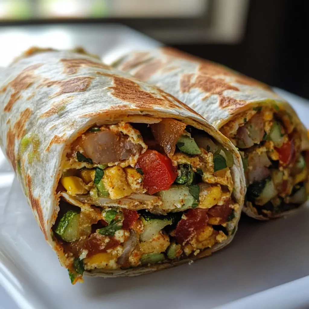 Veggie Breakfast Burrito Wrap