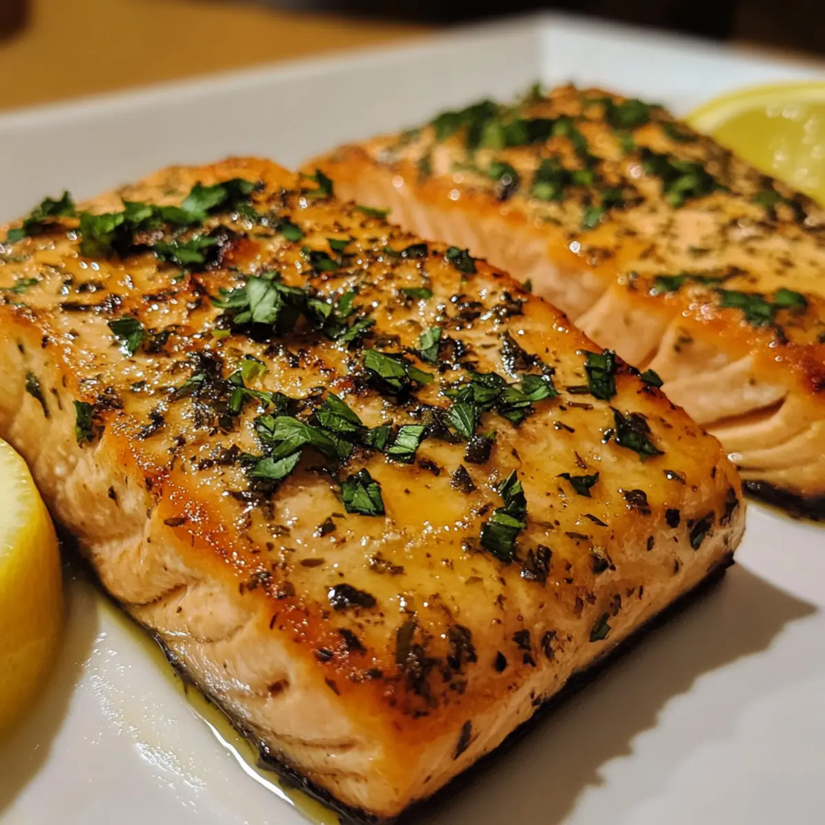 Simple Lemon Herb Salmon