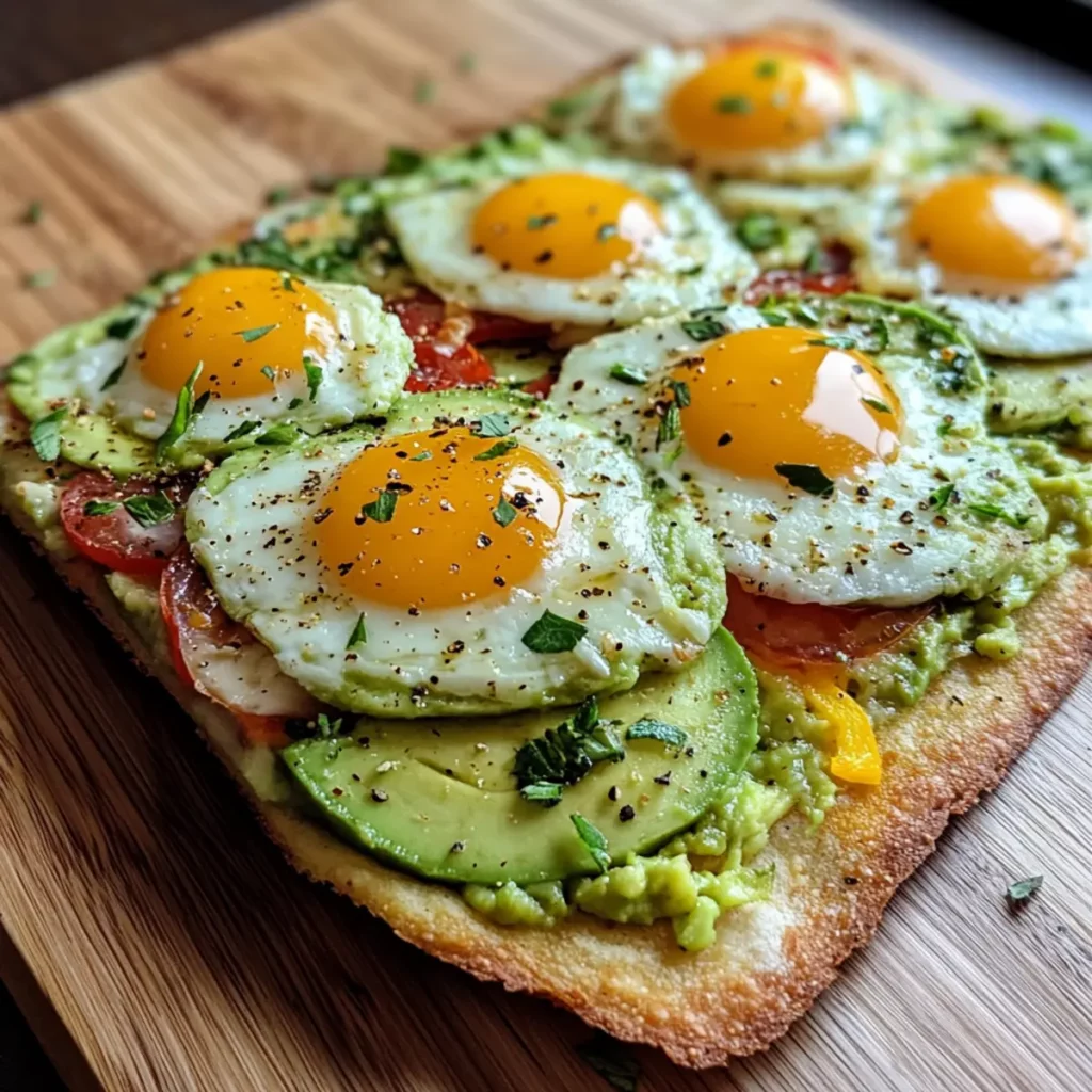 Avocado Breakfast Flatbread