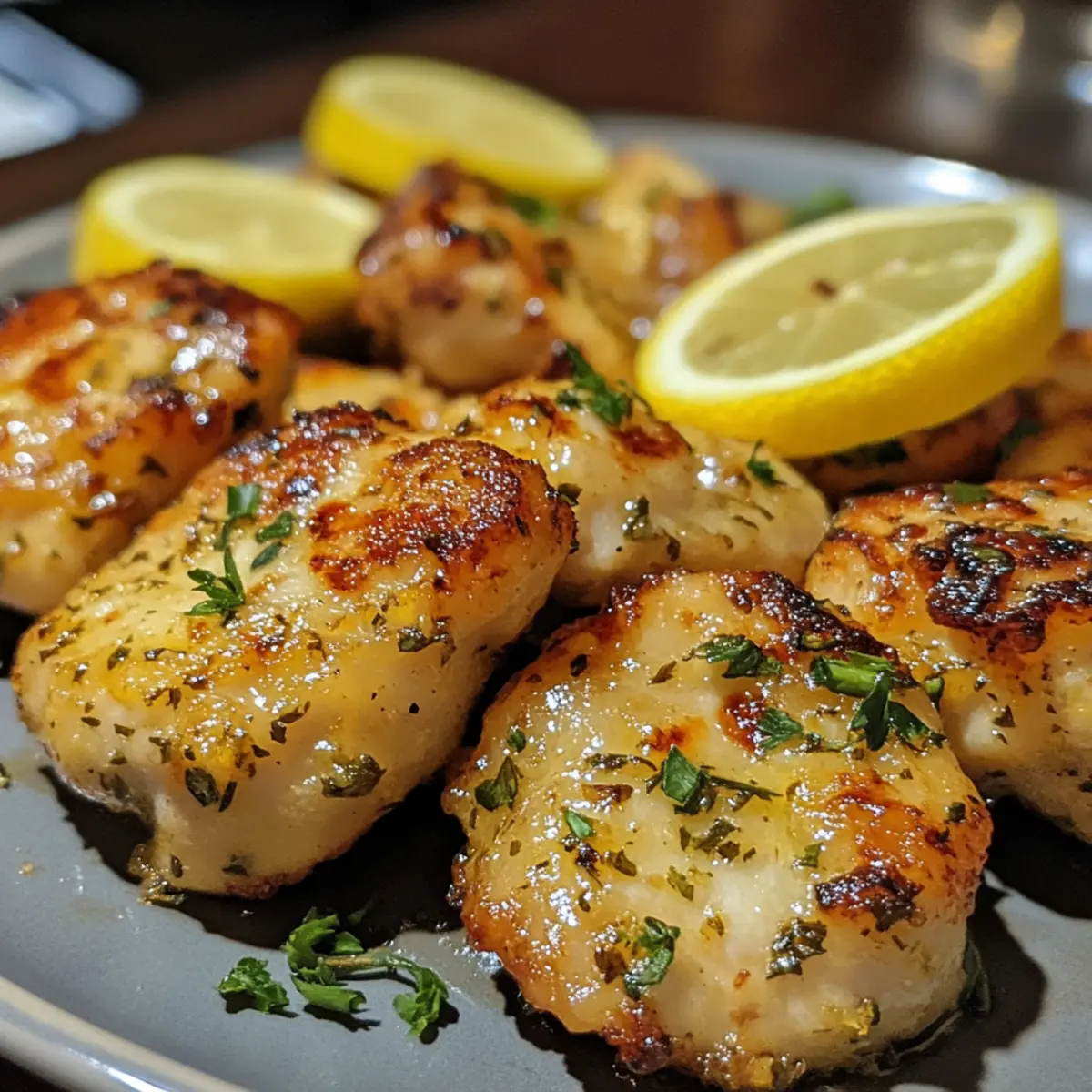 Zesty Lemon Herb Chicken Bites