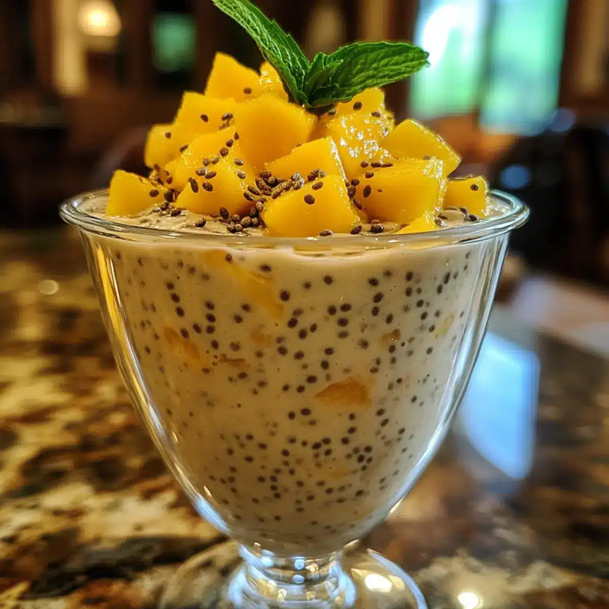 Coconut Mango Chia Pudding