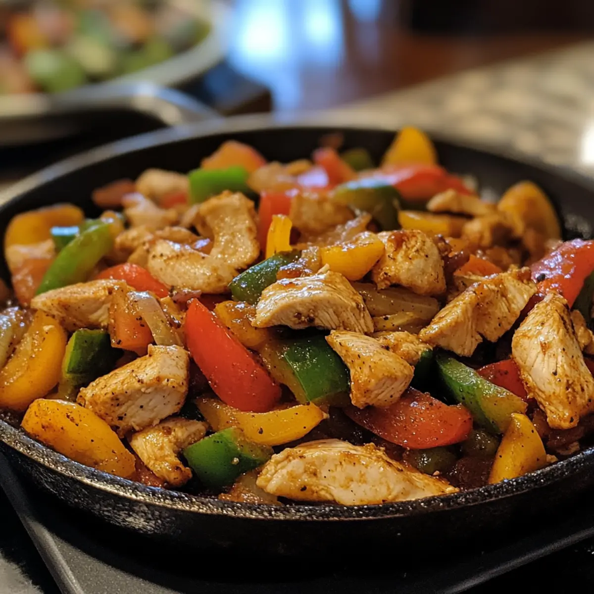 Easy Chicken Fajita Skillet