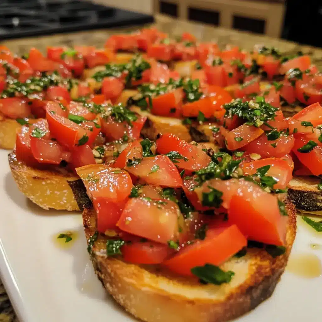 Savory Tomato Herb Bruschetta