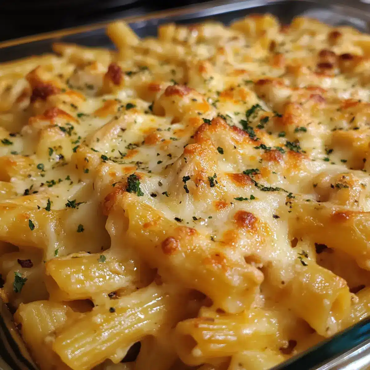 Cheesy Baked Chicken Pasta