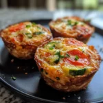 Cheesy Veggie Breakfast Muffins